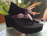 Custom Concho Diva's Swarovski Crystal Flip-flops by Sparkle Steps