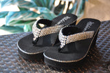 Las Vegas Diamond Diva's Swarovski Crystal Platform Flips Flops with a little extra BLING!!! By Sparkle Steps