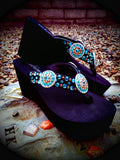 Custom Concho Diva's Swarovski Crystal Flip-flops by Sparkle Steps