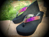 Lava Love's Swarovski Crystal Flip-flop Sandals by Sparkle Steps