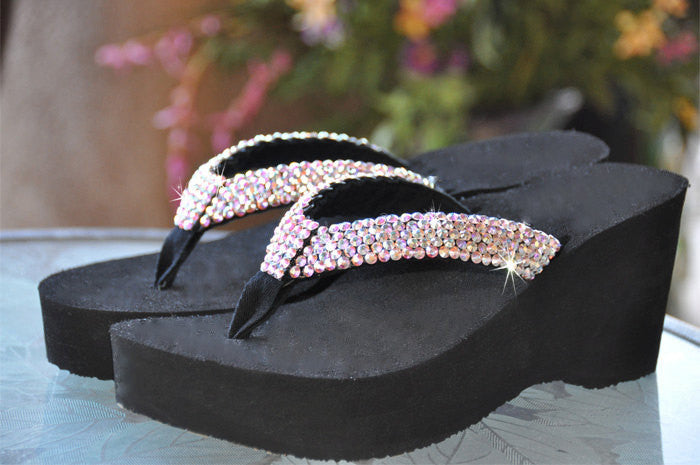Bling flip flops swarovski discount